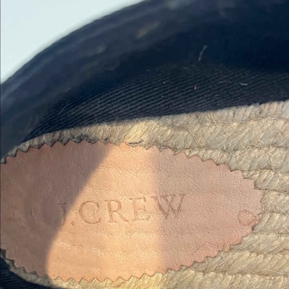 J Crew Made-in-Spain espadrille flats in linen size 10 - Picture 5 of 13